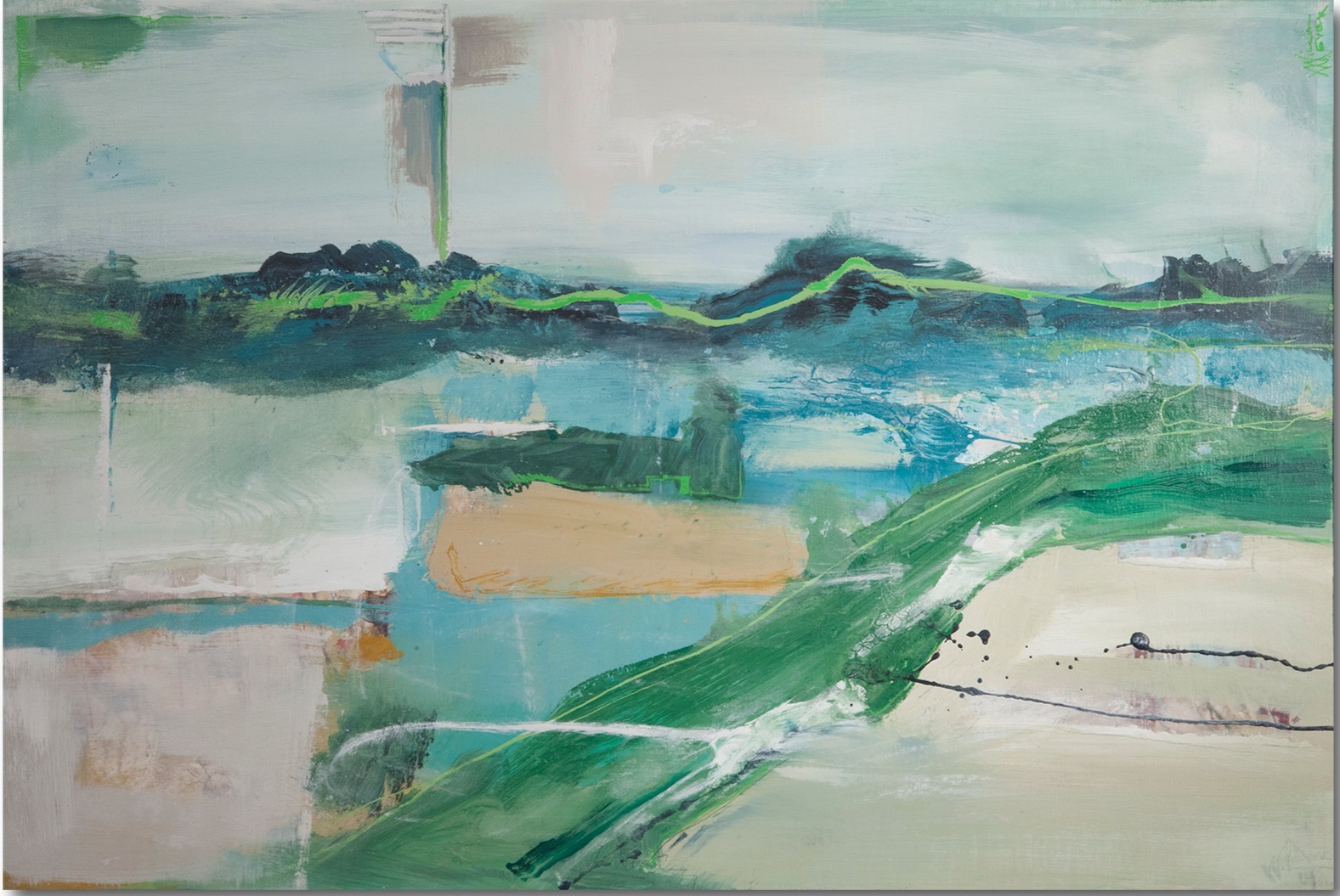 The Rhine, artwork by William Meyer